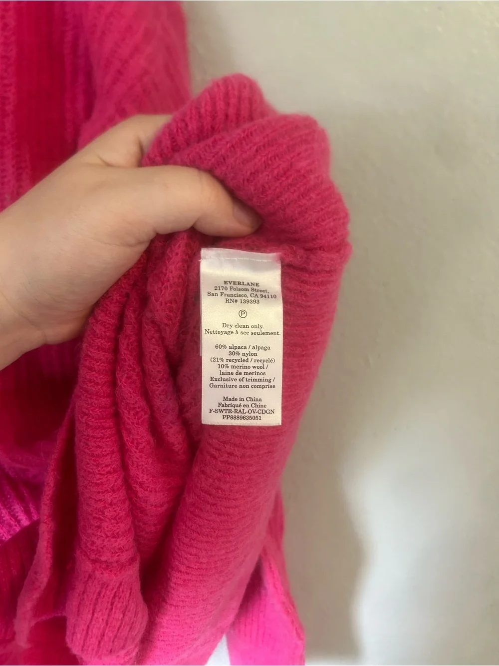 Everlane alpaca merino wool blend sweater cardigan